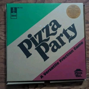 Pizza Party A Versatile Fractions Board Game Ideal Pizza Hut Vintage, Complete - Picture 1 of 4