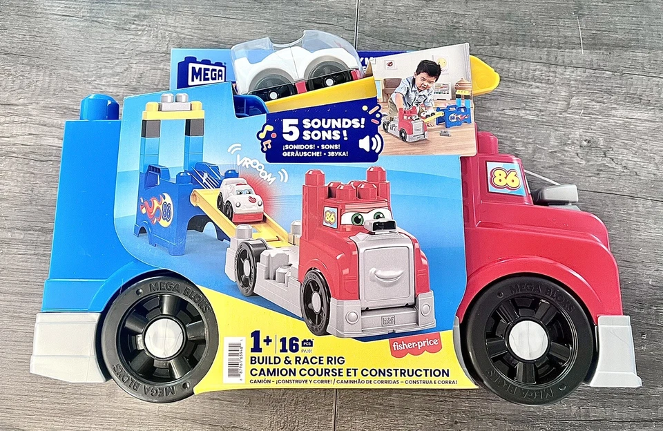 Mega Bloks Build and Race Rig 12e Building Set