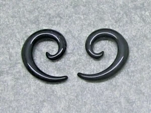 2 Pezzo Piccolo Spirale per Allargamento Allargare Vite Plastica Ø 3mm Piercing - Foto 1 di 1