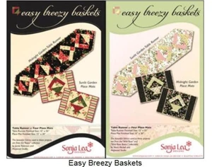 "EASY BREEZY BASKETS" STEPPMUSTER - TISCHLÄUFER & PLATZSETS - SONJA LEA - Bild 1 von 1