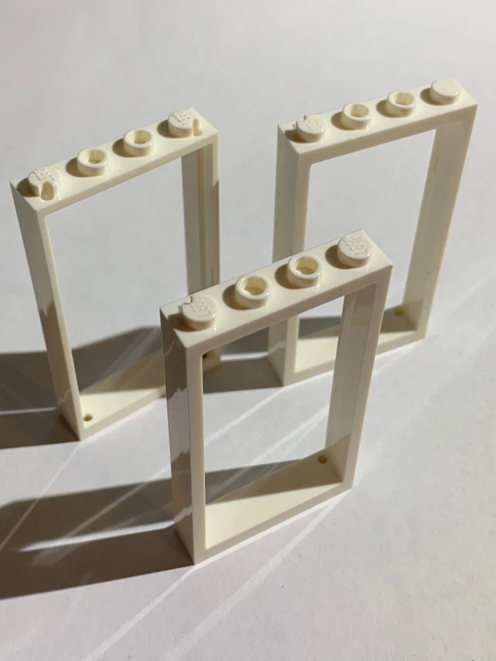 LEGO Parts (3pcs) 60596 1x4x6 Door Frame Pick Color No Pane - Image 1 of 1