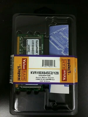 KVR100X64SC2/128 - 128MB Memory Module SODIMM PC100 - Image 1 of 2