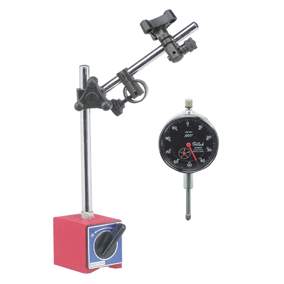 Teclock 0-1" BF Dial AGD Indicator w/ TTC Magnetic Base Set - Image 1 of 1