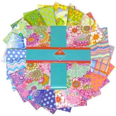 Kaffe Fassett-Sorbet 10" Squares/Layer Cake- 42, 10" x 10" Precut Fabric Squares