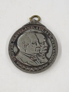 Vintage Pin Medallion. Grover Cleveland - Adlai E. Stevenson. March 4, 1893 - Picture 1 of 5