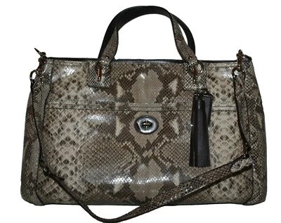 Coach Park Python Carryall F24384 - NWT - Image 1 of 2