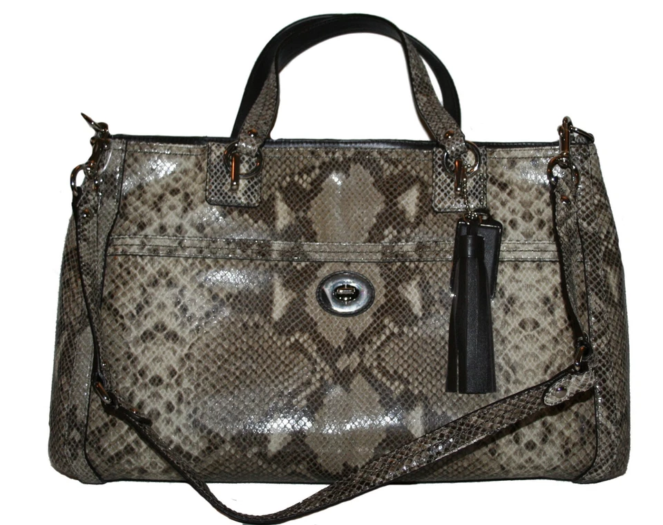 Coach Park Python Carryall F24384 - NWT - Image 1 of 2