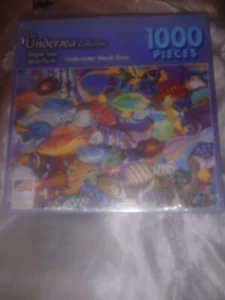 Great American Puzzle Factory UNDERWATER MARDI GRAS TROPICAL FISH 1000 PC SEALED - Picture 1 of 3