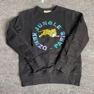 Kenzo H&M Jungle Paris Crew Neck Sweatshirt Size Small Sweater Black - Picture 1 of 8