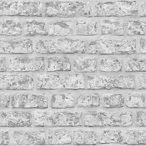 Papel pintado de calidad de pared de ladrillo antiguo blanco gris rústico Arthouse 889606 - Imagen 1 de 2