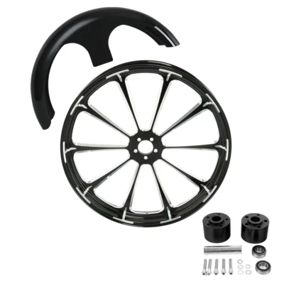 30'' Front Wheel Rim Dual Disc &Fender Fit For Harley Electra Street Glide 08-25 - Изображение 1 из 4