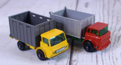 Vintage Lesney Matchbox No. 26 GMC Tipper Truck & No. 37 Dodge Cattle Truck - Image 1 of 4