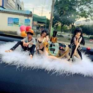 One Piece Luffy Animation Figure Model Car Accessories Car Decoration Supplies - Picture 1 of 3