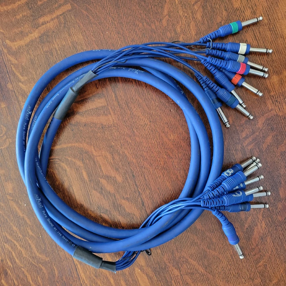10' 1/4" TS Male to 1/4" TS Male Audio Snake (8-Channel) - Image 1 of 1