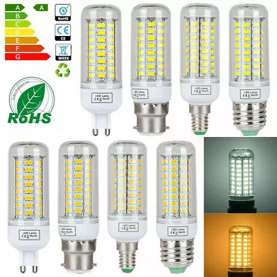 LED Corn Light Bulbs E12 E14 E27 G9 B22 7W 12W 15W 20W 25W 5730 SMD Decor Lamps - Image 1 of 4