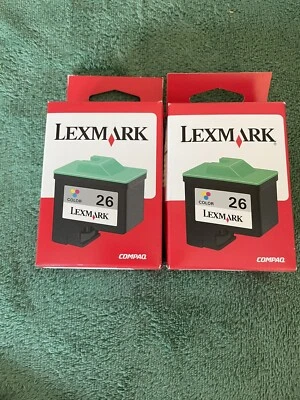 Genuine Lexmark 26 Color Ink Set of 2 i3  X74 X75 Z600 X1100 Z23 Z35 Brand New - Image 1 of 3