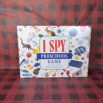 SEALED I SPY Preschool Game Briarpatch 1997 See Words Match Pictures 24 Pcs - Image 1 of 4