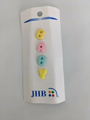 JHB B A B Y Shank Buttons     - Image 1 of 2