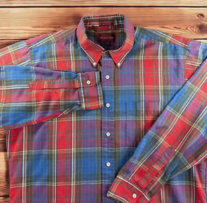 Chaps Ralph Lauren Shirt Mens Large Plaid Vintage Button Down Easter Dad Preppy - Imagen 1 de 11
