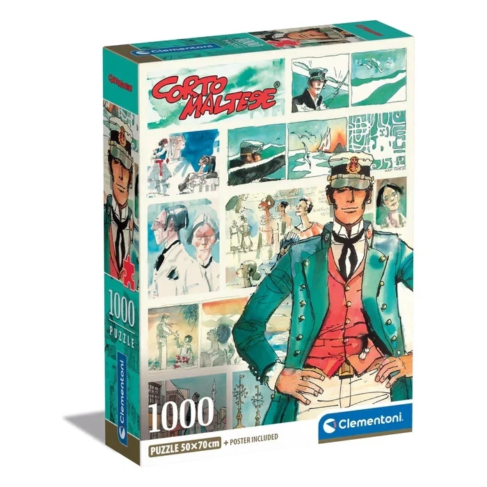 Merchandising Clementoni Puzzle Adulti Comics 1000 Pz - Corto Maltese 1000 Compa