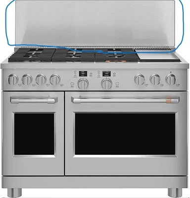 GE - 48" Salpicadero Profesional 12" - Acero Inoxidable UX12BS48PSS Foto 1 de 3