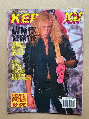 MR BIG KERRANG NO.245 MAGAZINE JULY 1989 BILLY SHEEHAN COVER UK - Image 1 of 2