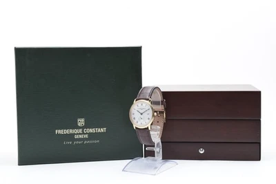[ MINT ] Frederique Constant FC220/245X4S25/6 Gold Small Second Quartz Men Watch - Image 1 of 4