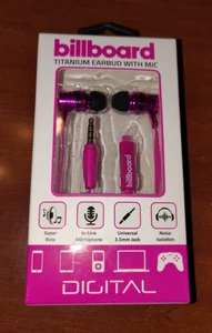 Wire Ear Buds with Microphone, Pink Titanium by billboard New in Box - Picture 1 of 12