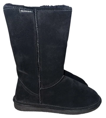 Bearpaw Emma Mujer Talla 7M Zapatos Negro Gamuza Piel Forrado Botas Cómodas Nuevo en Caja Foto 1 de 4