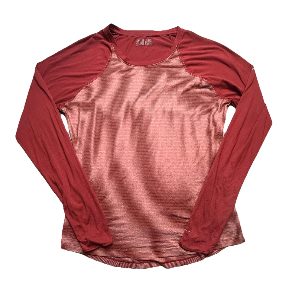 Camisa Columbia Mujer Mediana Roja Omni-Mecha Manga Larga Rendimiento Atlético Foto 1 de 4