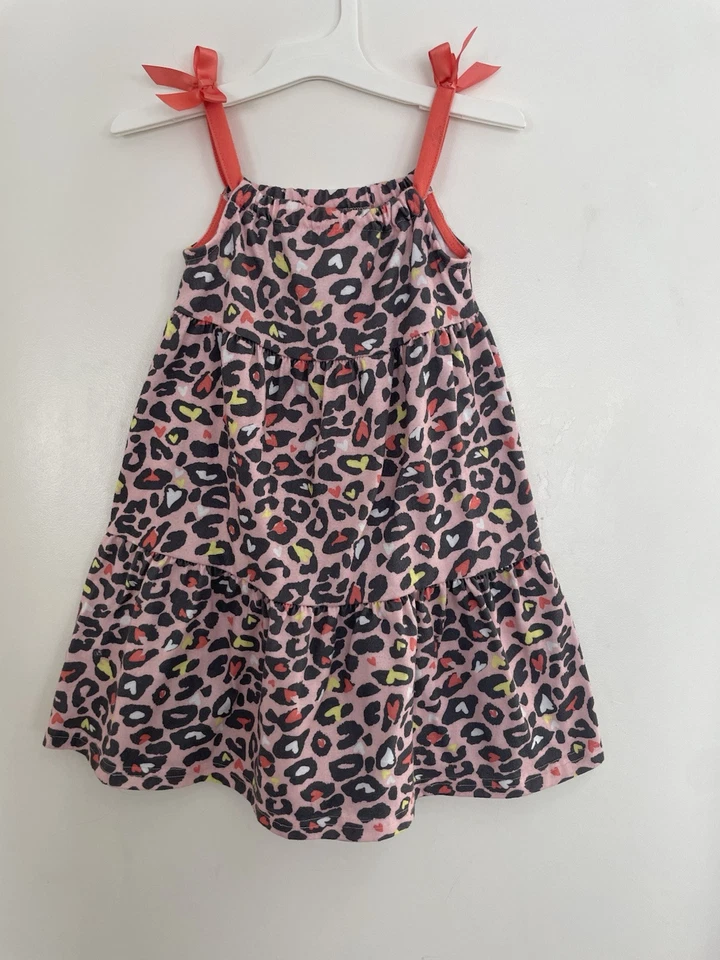 Camisón Gymboree Niños Niñas Estampado Leopardo Poliéster Sin Mangas Rosa XS 4 Foto 1 de 4