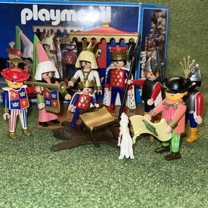 RET Vitg Playmobil 3659 Pavilion Royal Medieval King MINT cond w/ Box 1993-98 - Picture 1 of 18