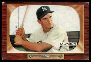 1955 Bowman Bill Skowron New York Yankees #160 *BACK DMG - Picture 1 of 2