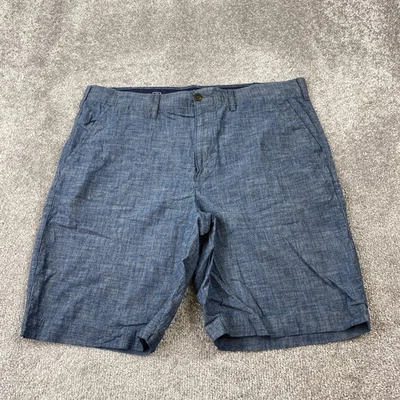 Pantalones Cortos Chinos Sonoma Flexwear Para Hombre Talla 40X10 Azul Marino Bolsillo Cortado Frente Plano Foto 1 de 4