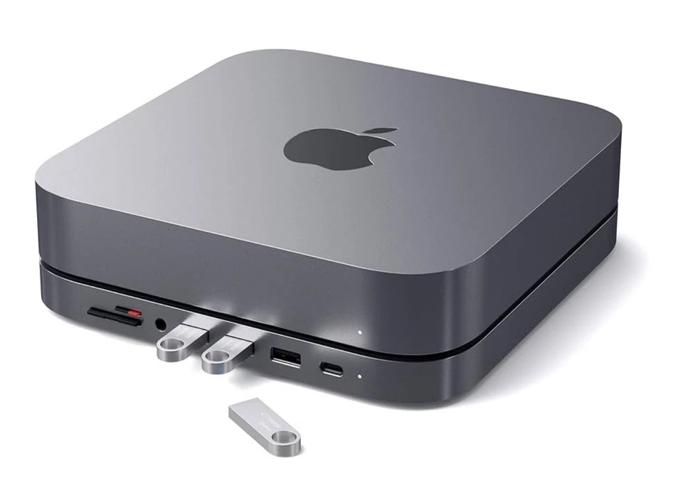 SATECHI Hub USB C 6 in 1 per Mac Mini M2 M1. Nuovo !!!Senza Imballo Originale. - Immagine 1 di 2