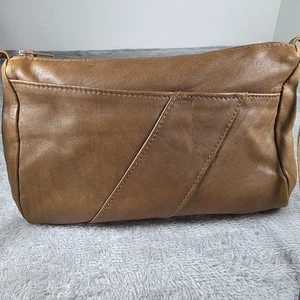 Cartera bandolera de cuero Neto vintage Vancouver Canadá - Imagen 1 de 15