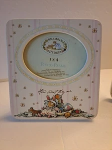 Brambly Hedge Wooden Baby Photo Frame 3 X 4 "How Sweet They Are" Retired Vintage - Picture 1 of 6
