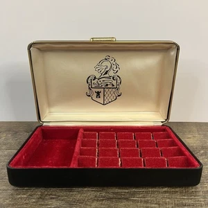 Shields c1960s Mens Cufflink Tie Pin Jewelry Storage Presentation Box USA VINT - Picture 1 of 11