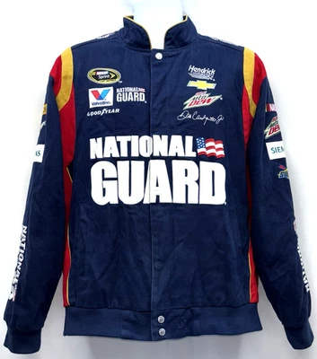 Chaqueta de carreras Dale Earnhardt Jr #88 NASCAR Guardia Nacional Talla L Diseño JH Azul marino Foto 1 de 4