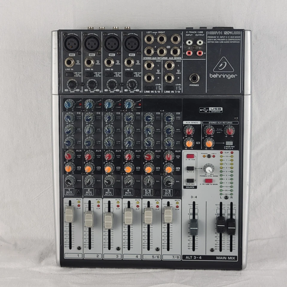 Behringer Xenyx 1204USB Premium 12-Input Mixer with USB Audio - Image 1 of 4