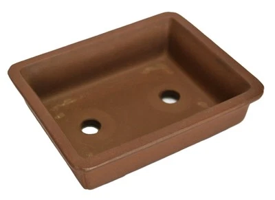 Bonsai Pot Tokoname Ware Mud Bonsai Small Pot 17.2x13.6x5cm Japanese Vintage - Image 1 of 4