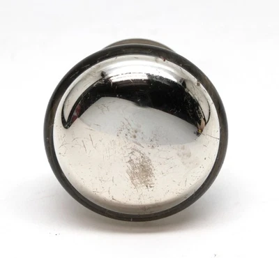 Single Vintage Mercury Glass Door Knob with Nickel Shank - Image 1 of 4