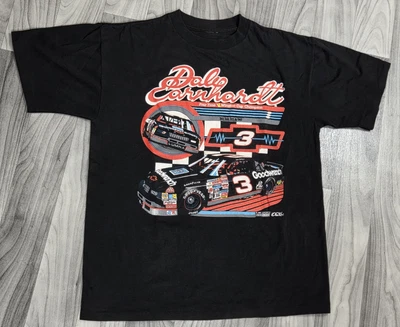 Vintage Nascar Shirt Mens L Black 1991 Dale Earnhardt Winston Cup Champion 90s - Image 1 of 4