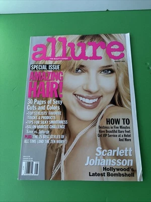 Rare Allure Magazine August 2005 Scarlett Johansson Cover Special Edition - Image 1 of 4