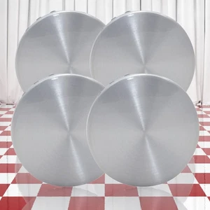 Set of 4 Brushed Aluminum 3.25" Center Caps for 2015-2025 Chevy Tahoe - Picture 1 of 2