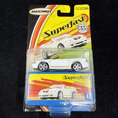 MATCHBOX SUPERFAST 35 AÑOS 1:64 BLANCO FORD MUSTANG GT #47 Foto 1 de 4