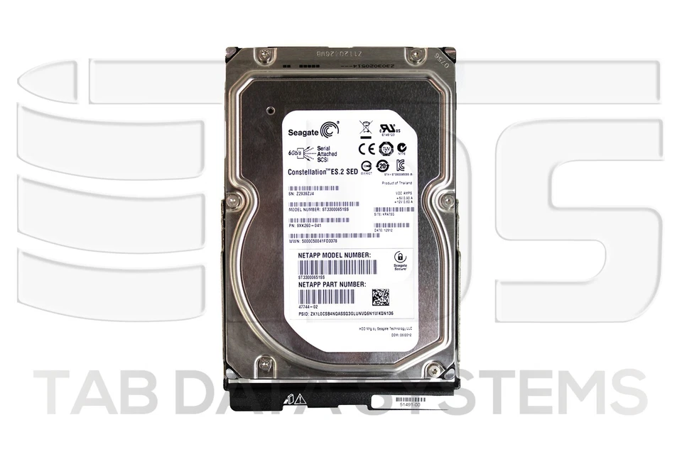 NetApp E-X4021B-R6 3TB 7.2K 6Gbps 3.5" NL-SAS Hard Drive for E-Series 60-Bay - Image 1 of 1