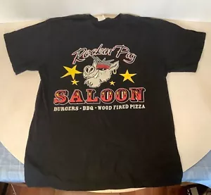 PORT & Company Rockin' Pig Saloon Eureka Springs Arkansas T-shirt Biker - Picture 1 of 8
