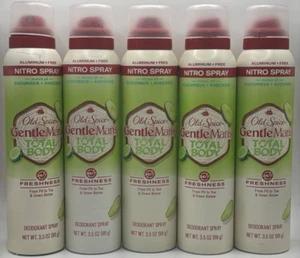 5PK Old Spice Total Body Spray Deodorant ~ Cucumber & Avocado ~ 3.5 OZ EA ~ READ - Picture 1 of 2