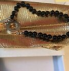 Authentic Gucci sterling silver Boule Toggle Black Bead bracelet. Very Rare!!